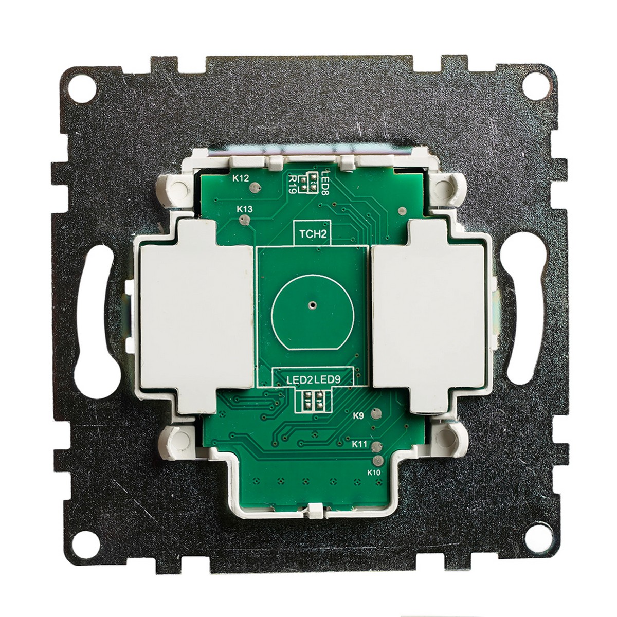 Катрин - Розетки и выключатели Stekker Выключатель 2-клавишный STEKKER сенсорный Катрин белый 50275