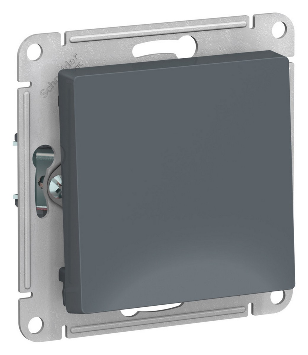 Выключатель Systeme Electric AtlasDesign Грифель 1-клавишный 2-полюсный, 10А, механизм ATN000721