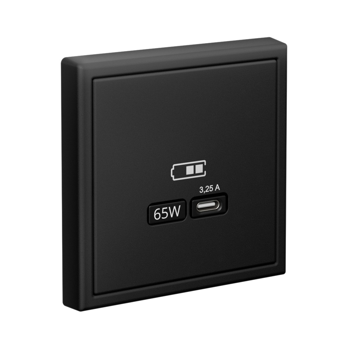 USB Розетка Systeme Electric ArtGallery Карбон тип-С 65Вт высокоскор.заряд. QC PD GAL001027