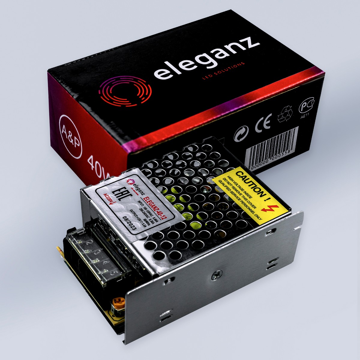 Блоки питания для светодиодной ленты Блок питания для светодиодной ленты Eleganz 12V 40W IP20 узкий 1114 