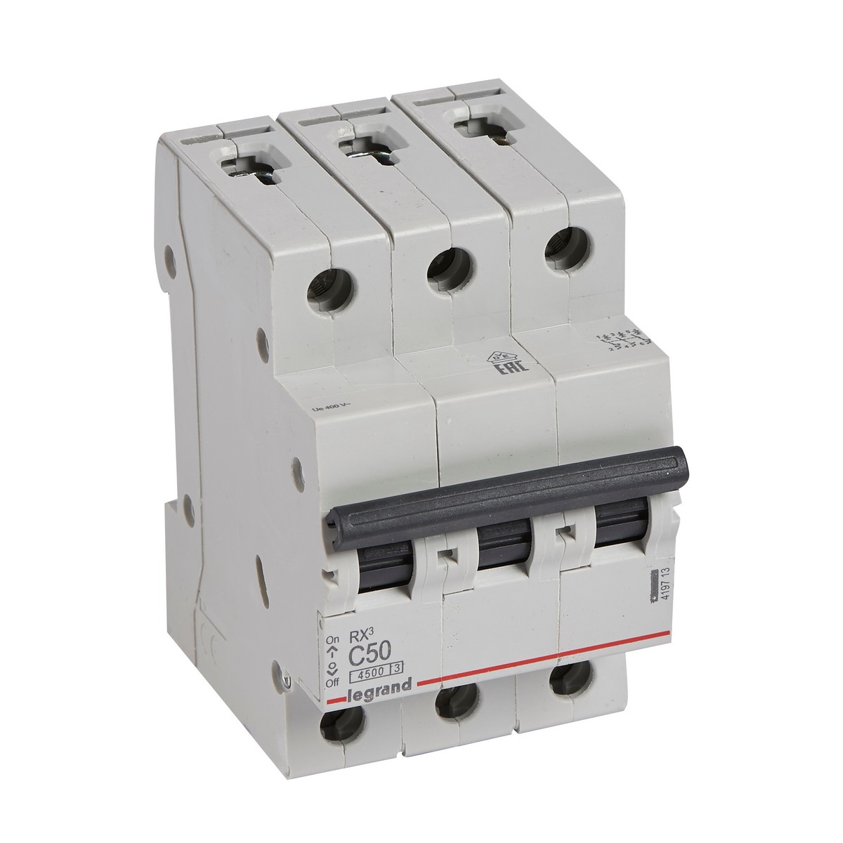 Автоматический выключатель Legrand RX3 3P 50A (С) 4,5kA 419713