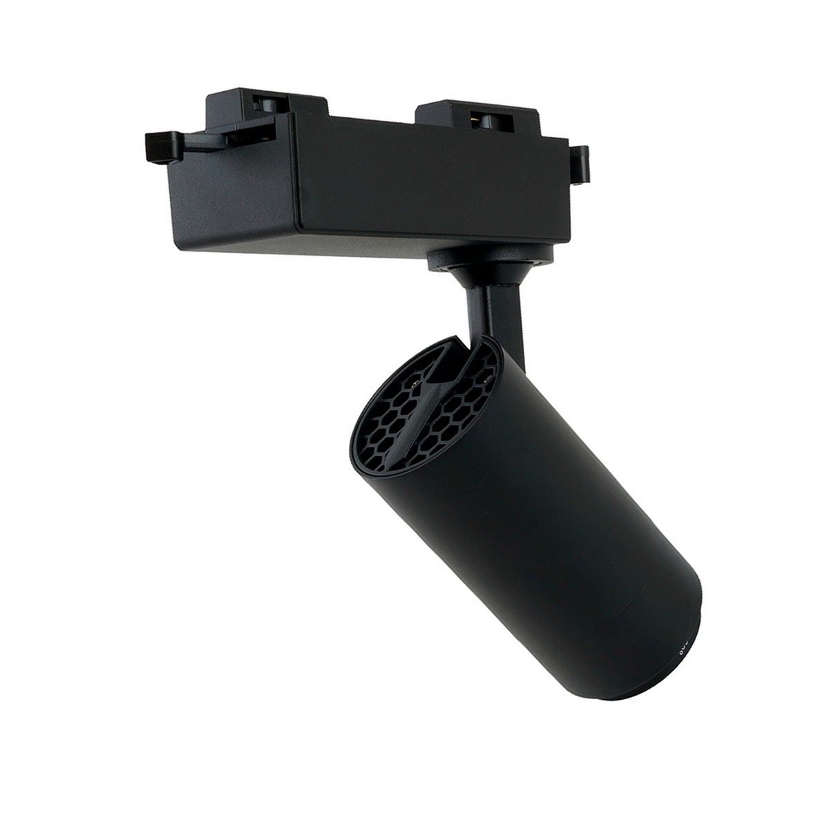 Трековые светодиодные светильники Светодиодный светильник Feron AL137 трековый 12W 4000K черный изменяемый угол освещения 15-60 град 51174 