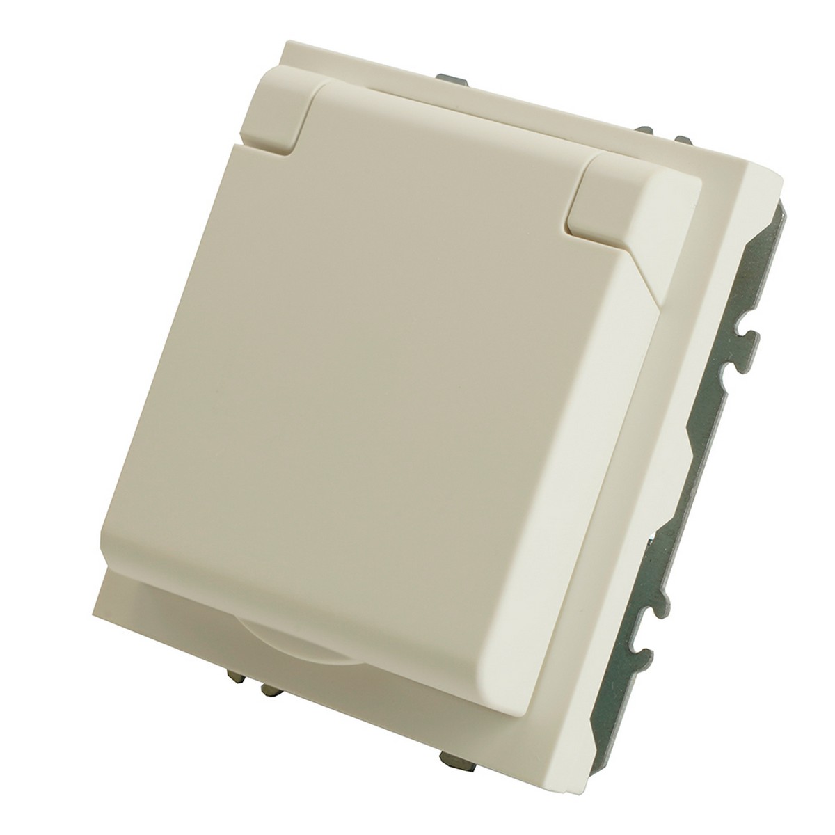 Эмили - Розетки и выключатели Stekker Розетка 1-ая с крышкой с защ. штор б/з STEKKER Эмили RST16-5113-01 белый фарфор soft touch 49878