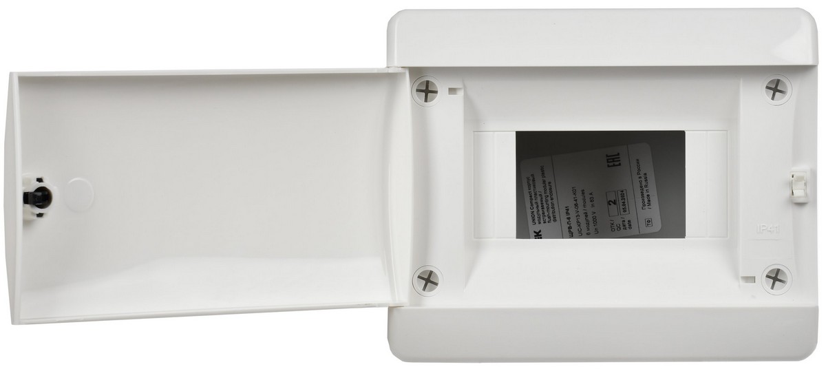 Щит пластиковый IEK UNION Compact ЩРВ-П-6 IP41 бел. дв. UIC-KP13-V-06-41-K01