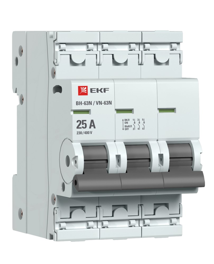 EKF Выключатель нагрузки EKF PROxima 3P 25А ВН-63N S63325 