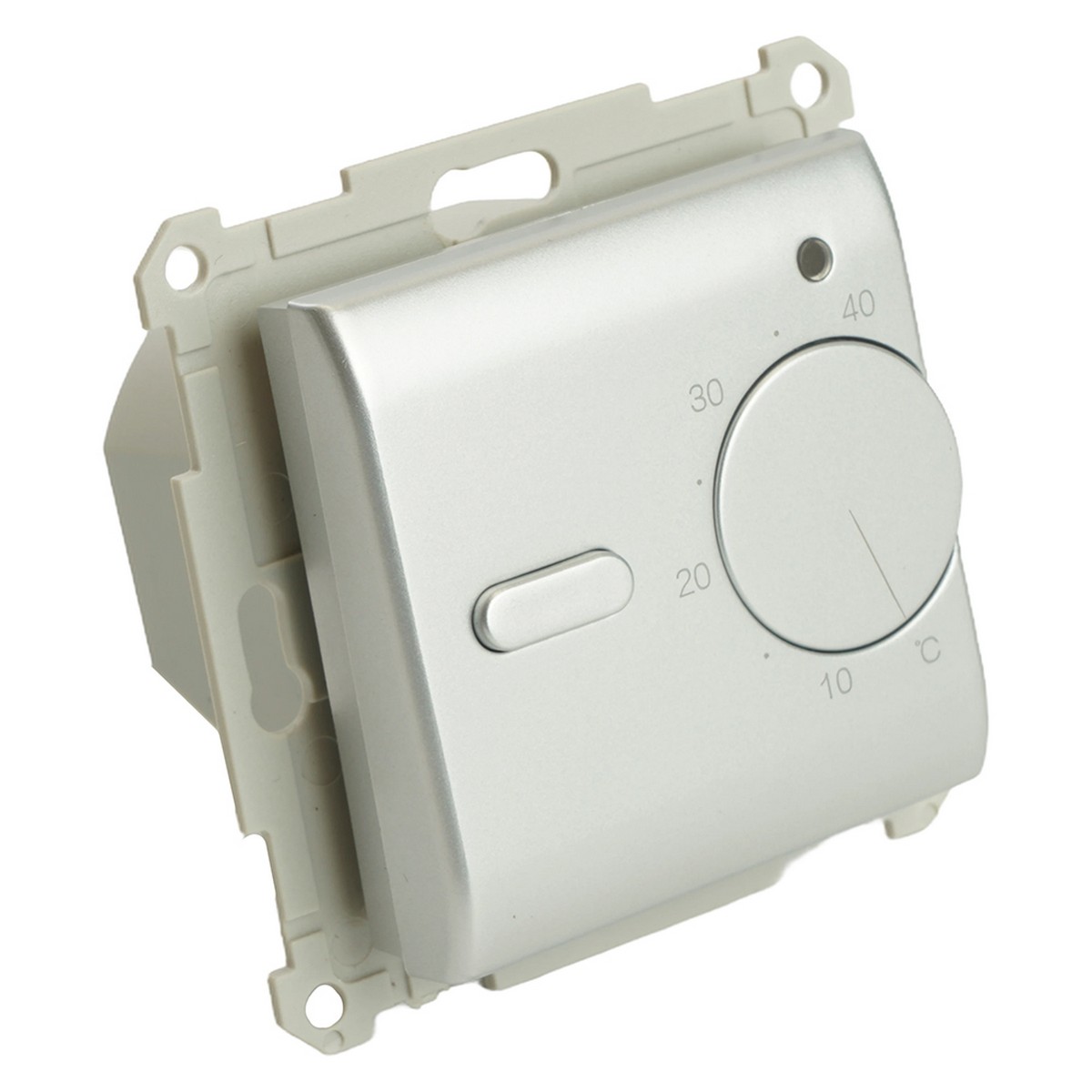 Терморегулятор механический STEKKER GLS00-7117-03 250V 3500W Катрин серебро 49742