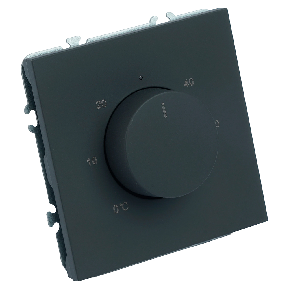 Терморегулятор механический STEKKER Эмили RSW00-5120-05 черный уголь soft touch 50713