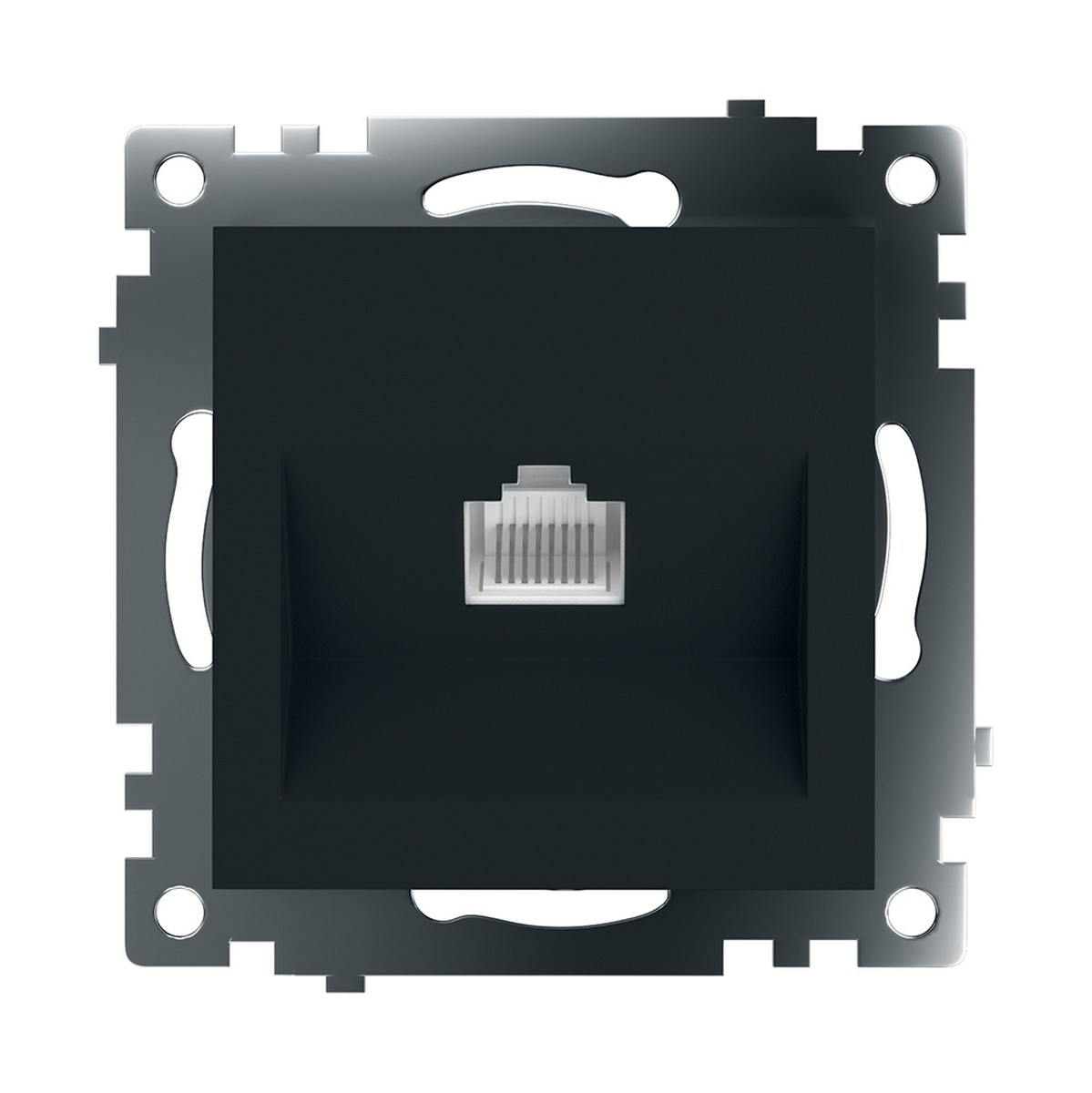 Катрин - Розетки и выключатели Stekker Розетка компьютерная 1-местная RJ-45 STEKKER GLS00-7107-05 Катрин черный 39613