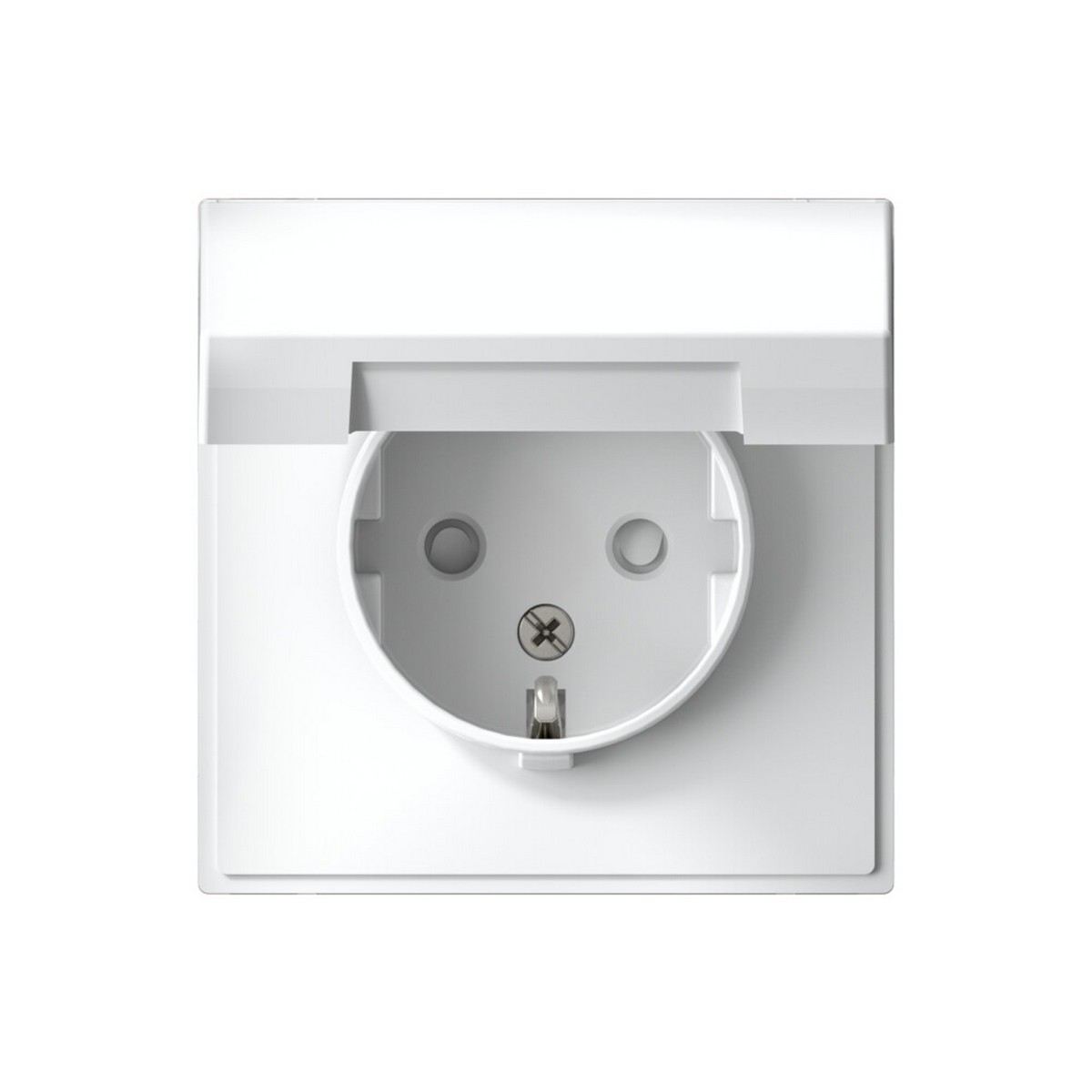 Розетка Systeme Electric ArtGallery Белый с заземл. со шторк. с крышкой 16А IP20 GAL000146