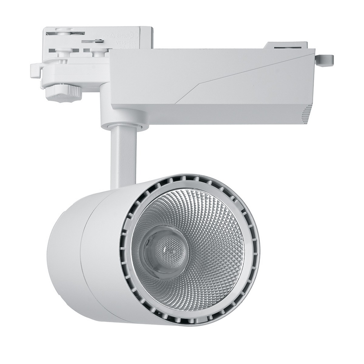 Трековые светодиодные светильники Светодиодный светильник Feron AL103 трековый на шинопровод 40W 4000K белый 3х фазный 41603 