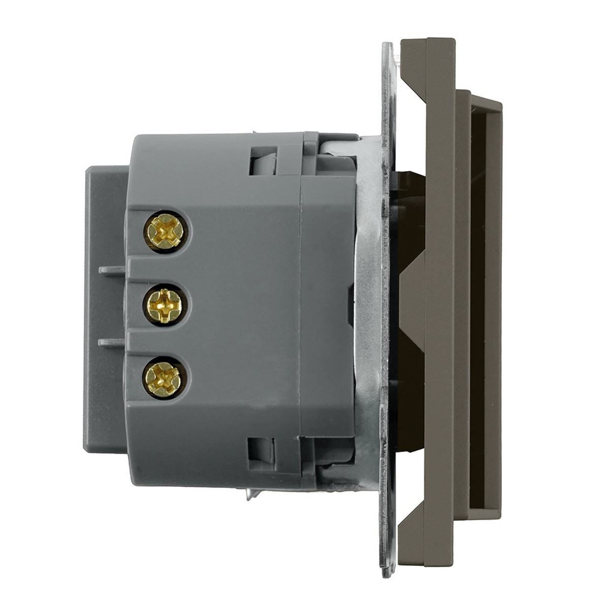 Выключатель карточный STEKKER 250В 40А Эмили RSW40-5114-09 антрацит soft touch 50701