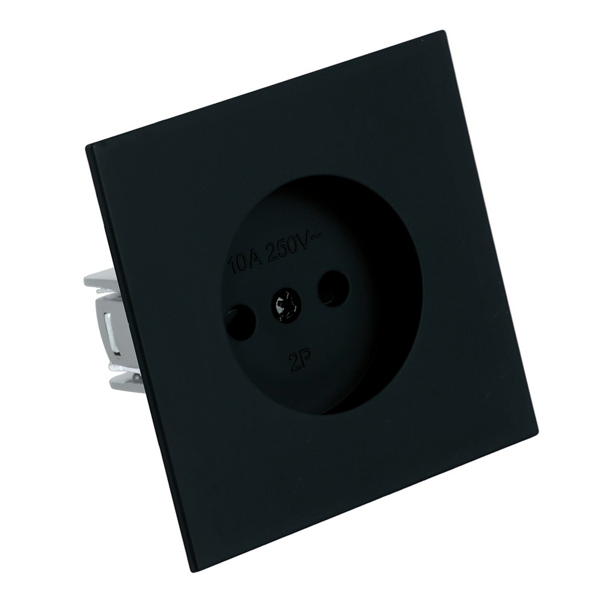 Мия - Розетки и выключатели Stekker Розетка 1-местная с защитной шторкой STEKKER б/з Мия RST16-3109-05 черный бархат 50453