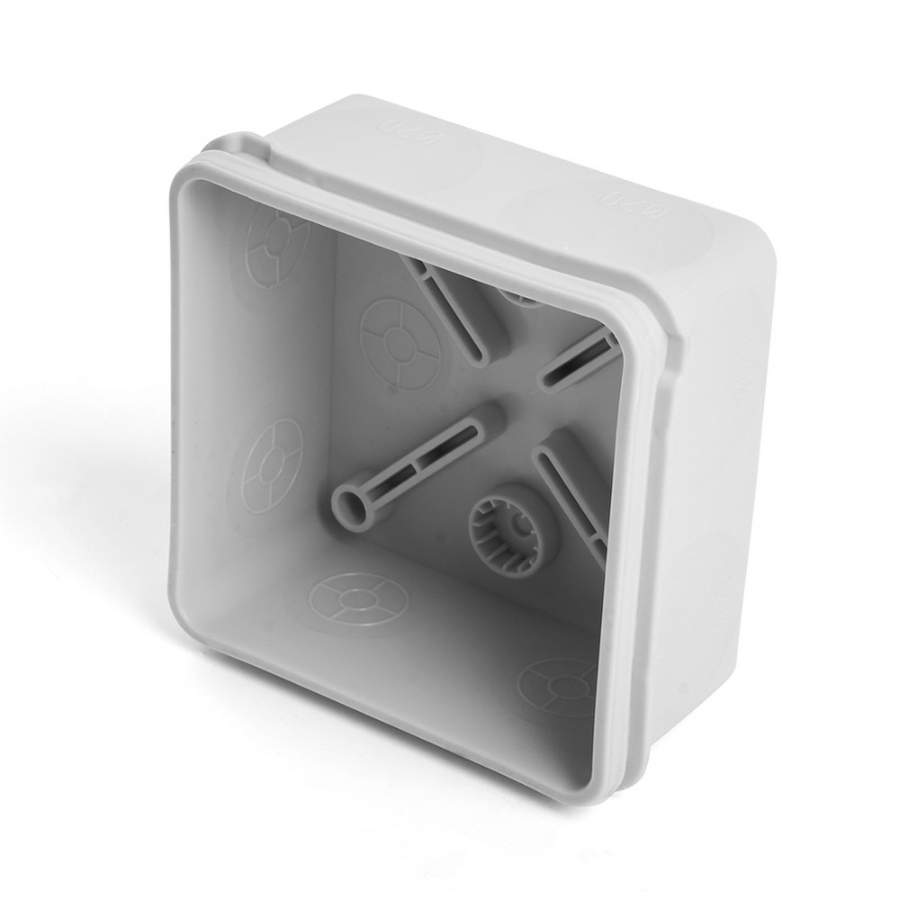 Коробка распределительная STEKKER EBX40-48-67 на 8 вводов HF 80х80х40,  IP67, серая (GE42435) 49197