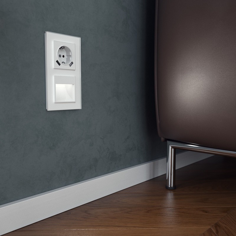 Werkel Белый механизмы Встраиваемая LED подсветка Werkel (белый) W1154101