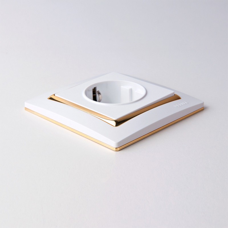 Рамки Werkel Snabb Рамка Werkel Snabb на 1 пост (белый/золото) W0011933