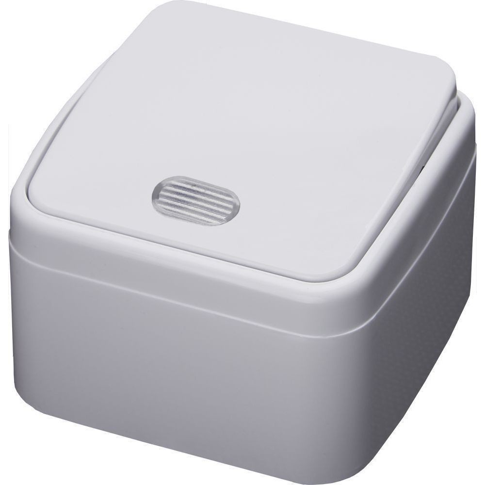 Накладные розетки и выключатели Stekker Выключатель 1-клавишный c индикатором STEKKER PSW10-31-20 открытой установки 10А IP20 Basic белый 39