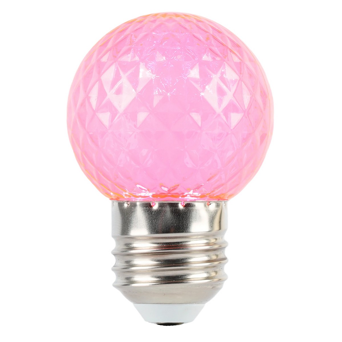 E27 Лампа светодиодная Feron LB-385 Шарик розовый прозрачный E27 1W 230V 52177 
