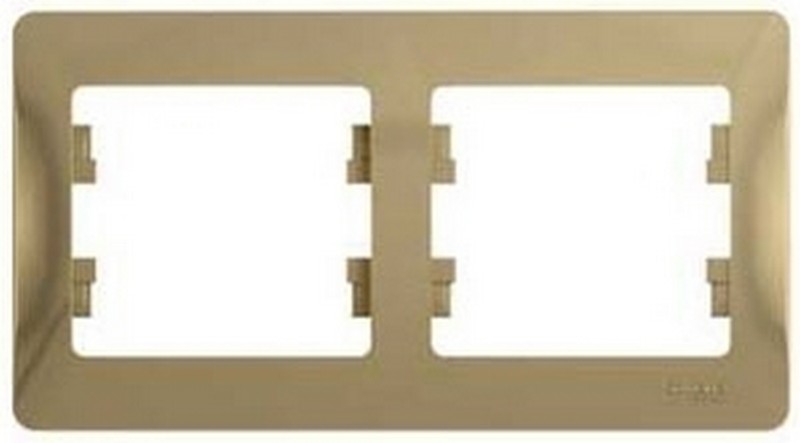 Рамка Systeme Electric Glossa Титан 2-я, горизонтальная GSL000402