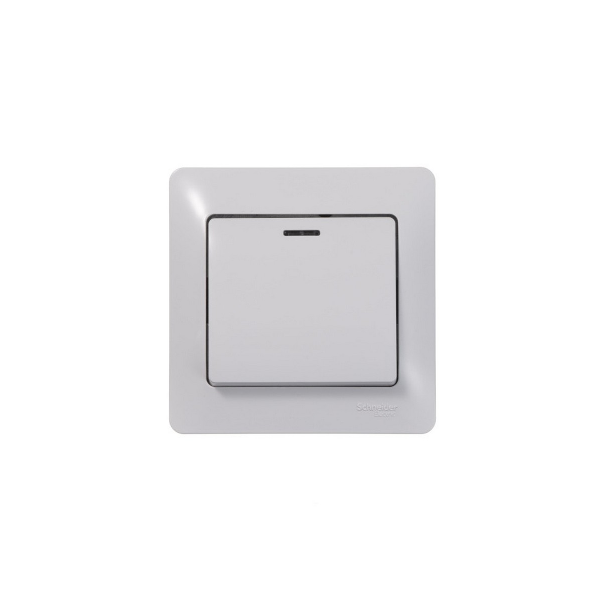 Переключатель Systeme Electric Glossa Белый 1-клавишный с подсветкой, сх.6а GSL000163