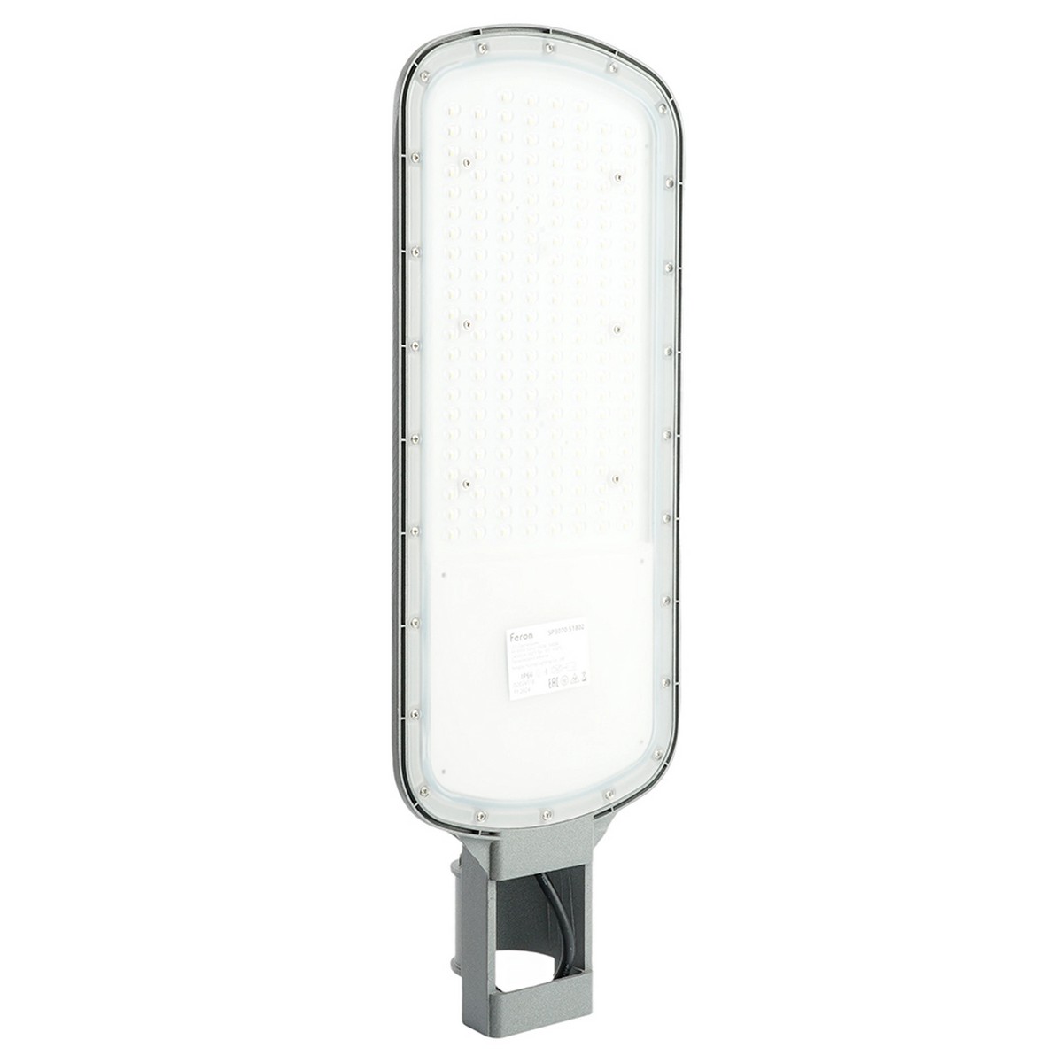 Консольные уличные светодиодные светильники на столб Светодиодный уличный консольный светильник Feron SP3070 150W 5000K серый 51802 