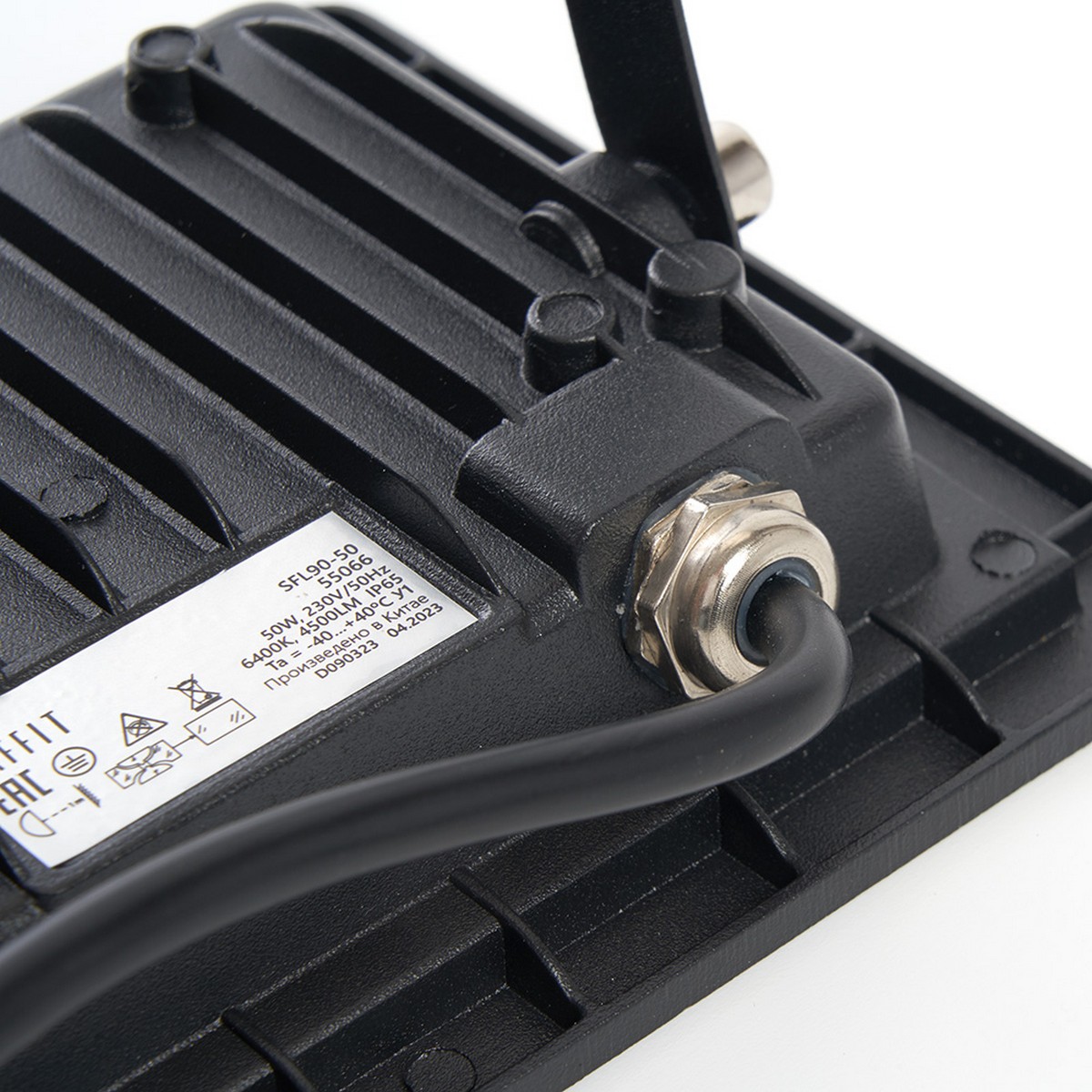 Прожекторы светодиодные Светодиодный прожектор Saffit SFL90-50 50W Черный 6400K 55066 