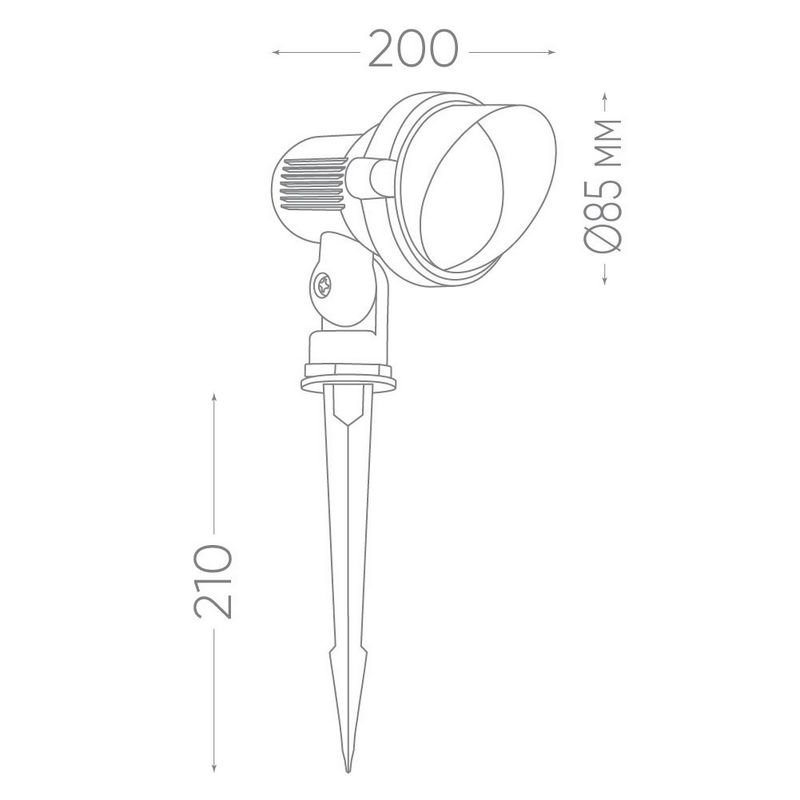Ландшафтный светильник светодиодный (грунтовый) Feron SP2704 3W 6400K 85-265V IP65 32126