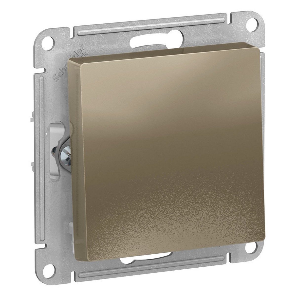 Кнопка нажимная Systeme Electric AtlasDesign Шампань ATN000515