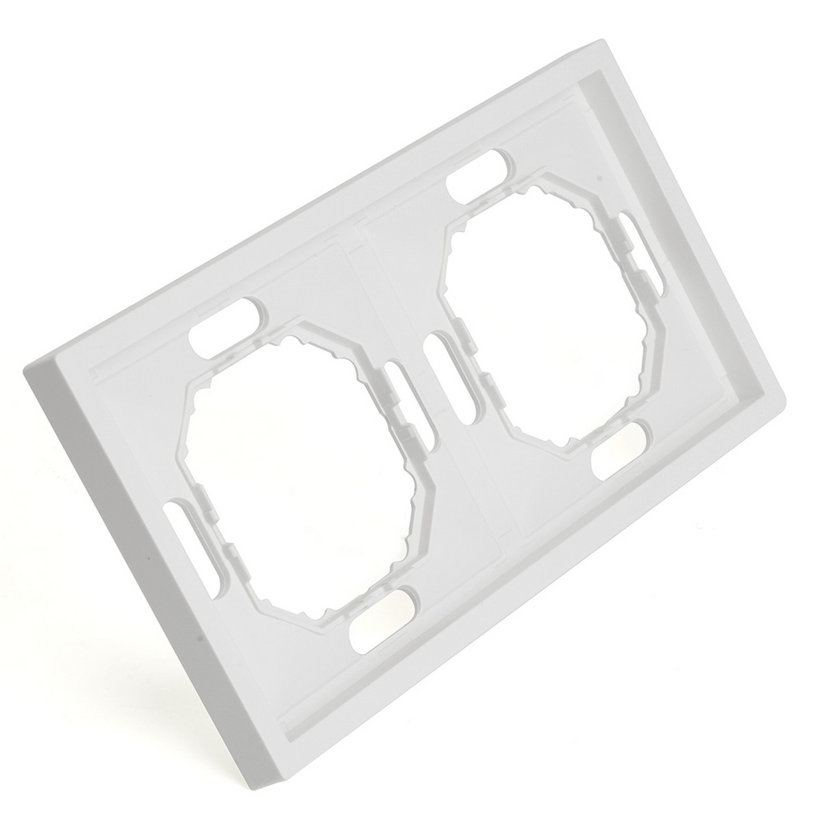 Рамка 2-ая STEKKER Эмили PFR00-5002-01 белый фарфор soft touch 49885