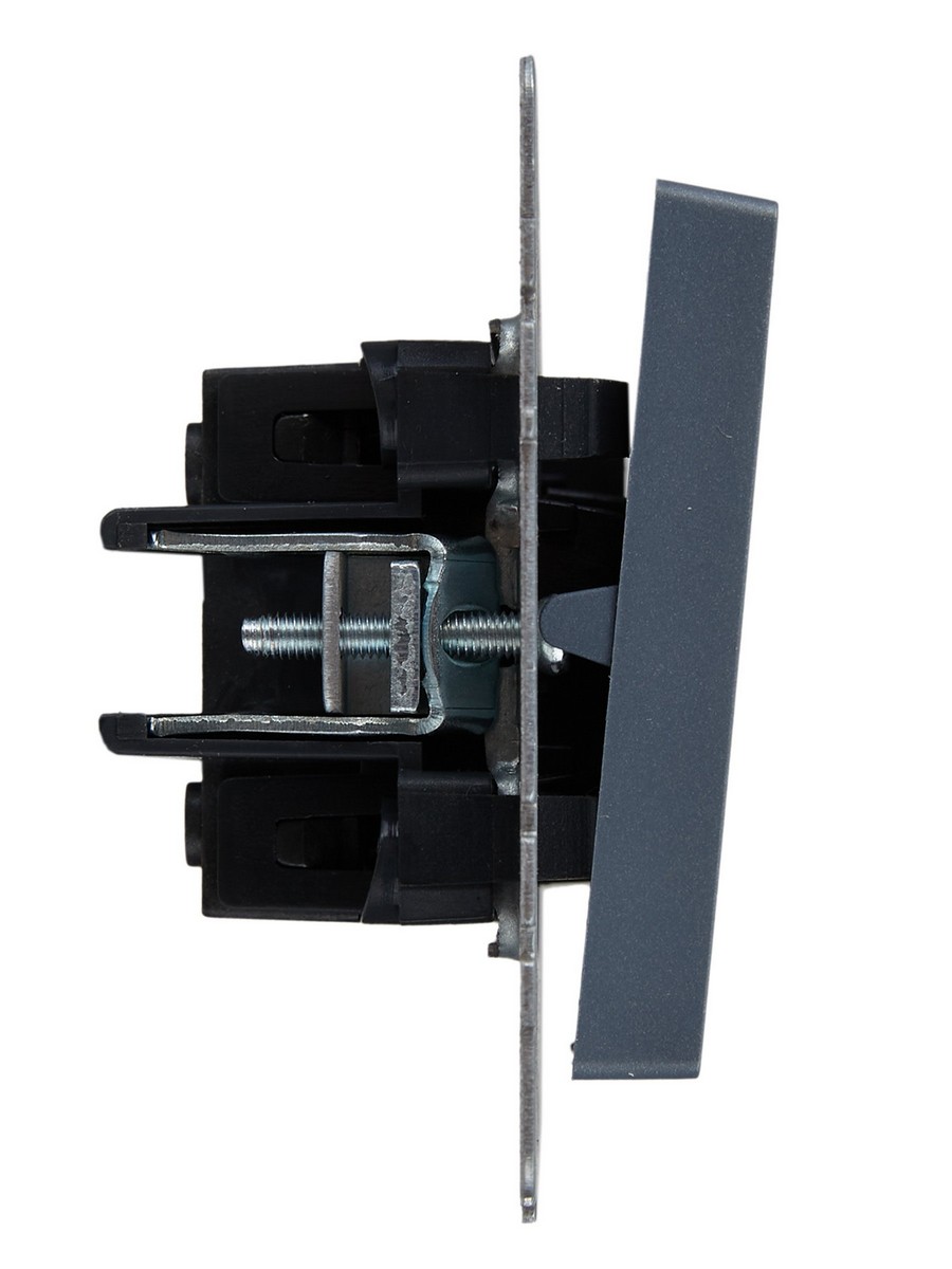 IEK Brite Маренго Выключатель IEK BRITE 1-клавишный 10А ВС10-1-0-БрМ маренго BR-V10-0-10-K35