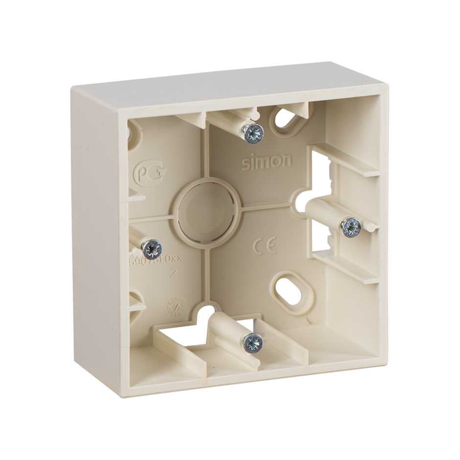 Коробка наружного монтажа Simon 15 Бежевая 1-ая 1590751-031