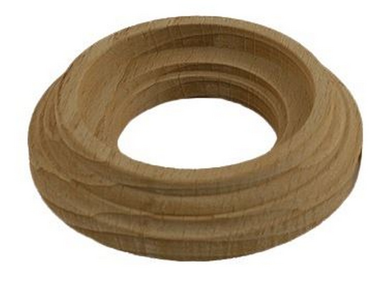 Bironi Лизетта - Ретро розетки и выключатели Рамка BIRONI Лизетта Бук Натурэль 1-ая на бревно 240мм BFC24-610-10