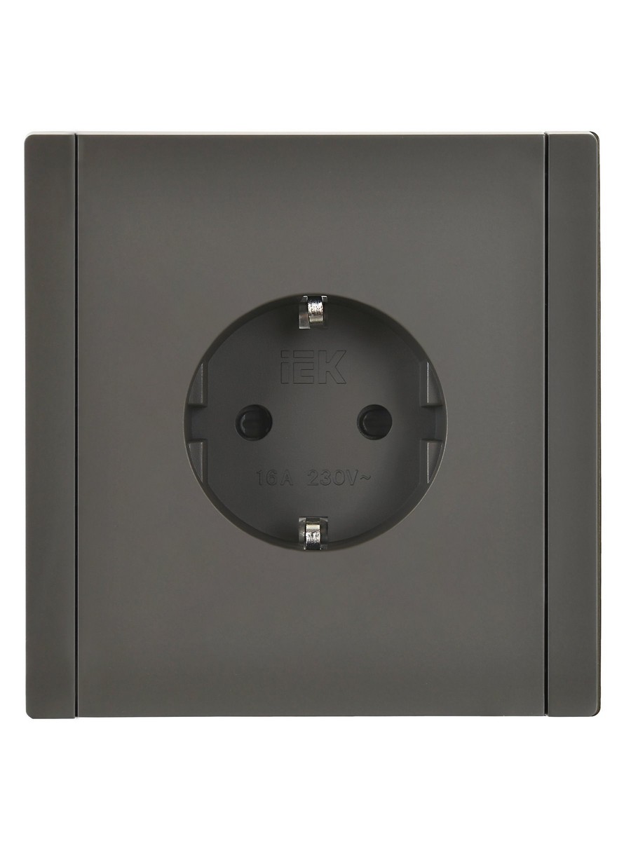 IEK FORTE&PIANO Серый Розетка IEK FORTE&PIANO Серый с/з со шт винтовое крепление 16А FP315