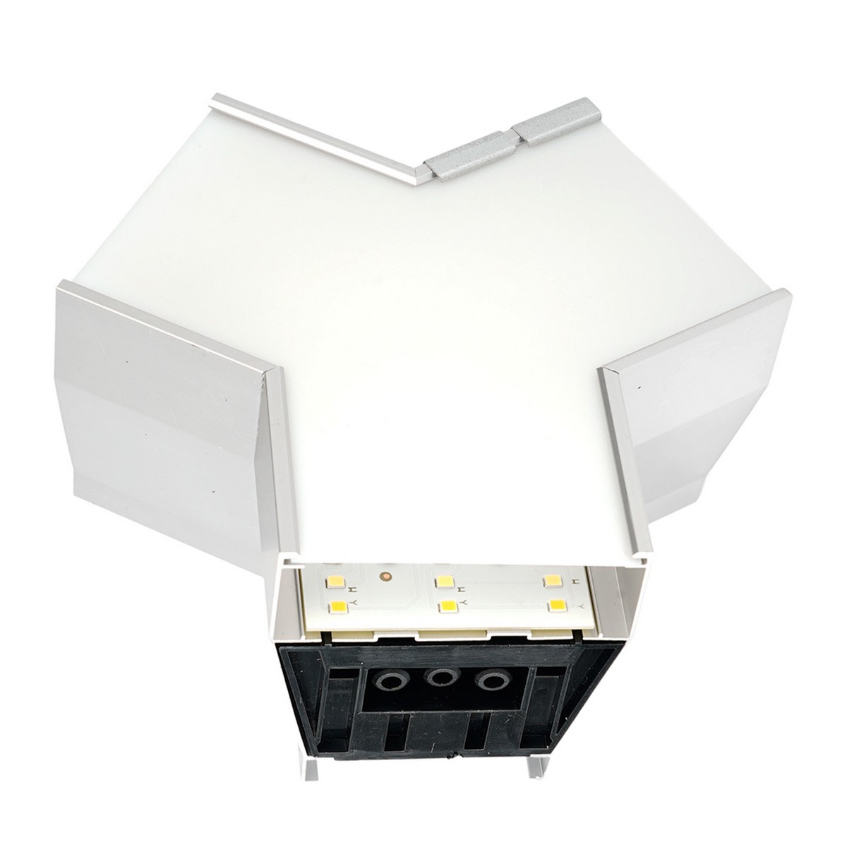 Линейные светодиодные светильники Светильник коннектор Feron AL4036Y 5W 3000К-4000К-6400K Y-образный серебро RetailRay 51873 