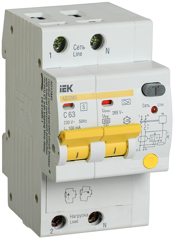 Устройства Защитного Отключения (УЗО) IEK 