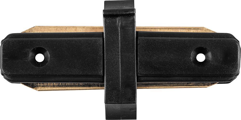 Трековые светодиодные светильники Коннектор прямой для шинопровода Feron LD1000 черный 10324 