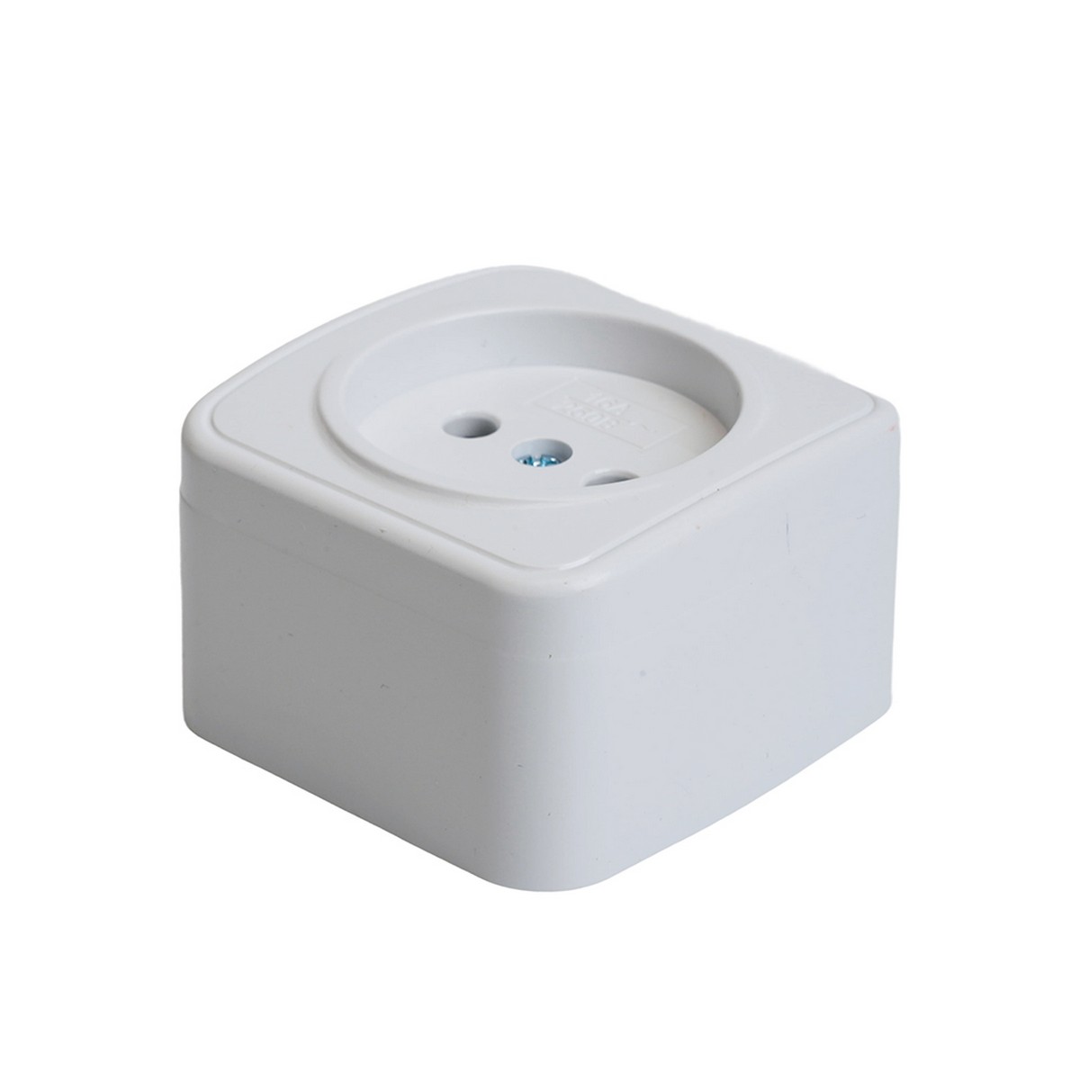 Накладные розетки и выключатели Stekker Розетка накладная STEKKER PST10-501-20 1-местная б/з Basic белый 50074