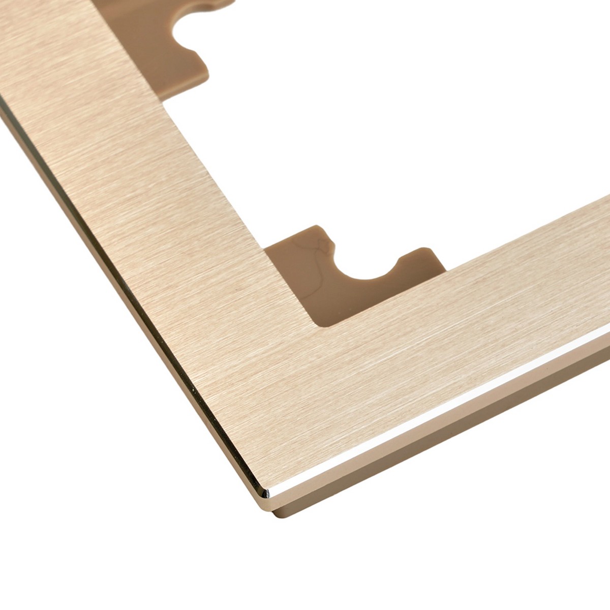 Катрин - Розетки и выключатели Stekker Рамка 4-местная металл STEKKER MFR00-7004-02 Катрин шампань 50022