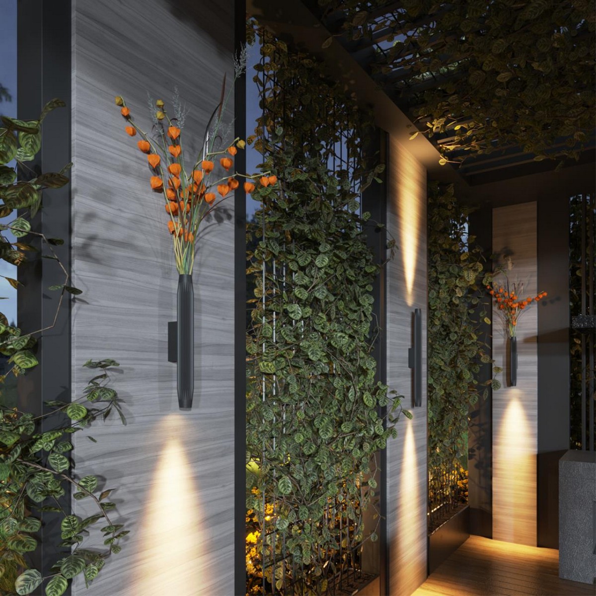 Уличные настенные светильники Уличный фасадный светильник ODEON LIGHT 7141/12WL JUG 