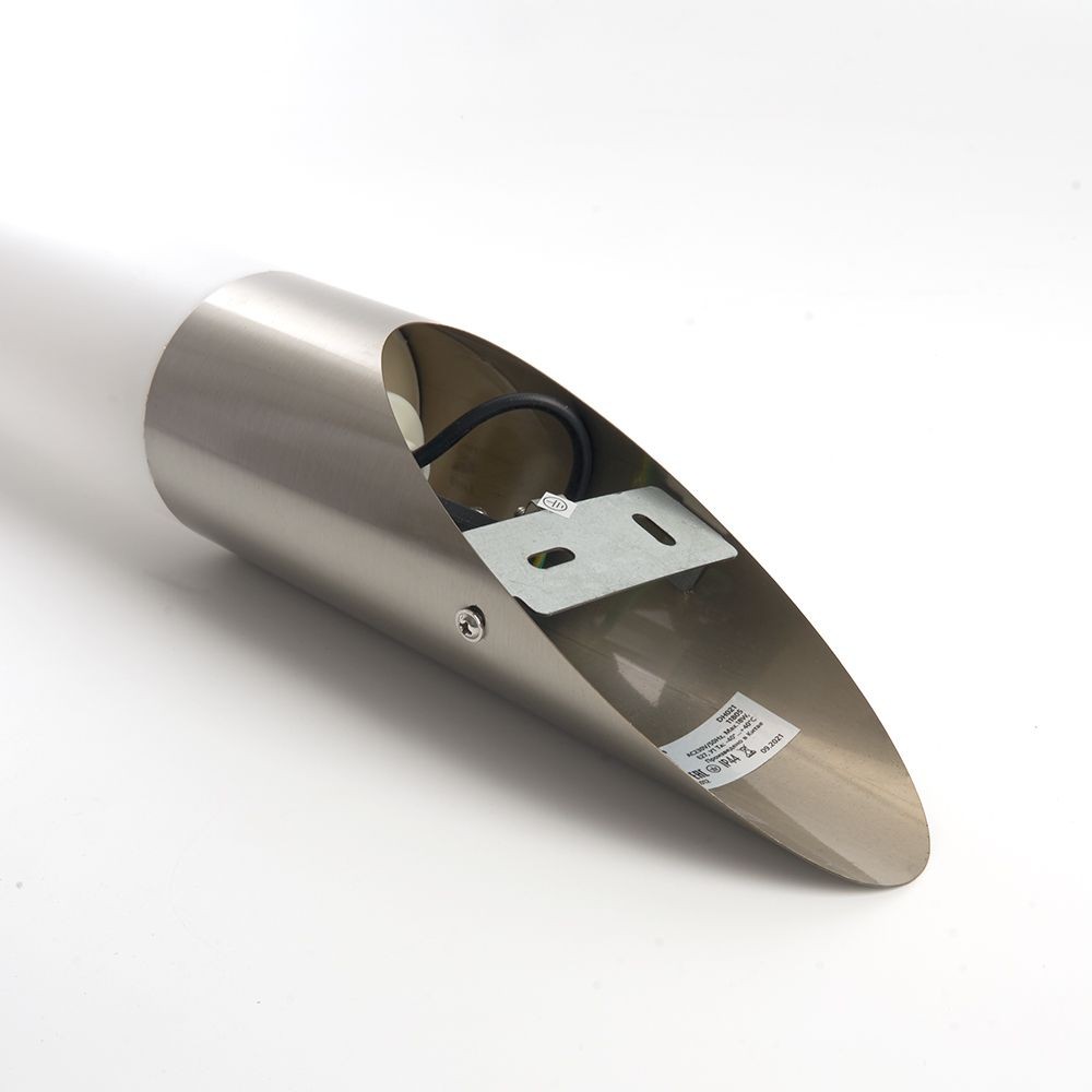 Уличные настенные светильники Светильник уличный Feron DH021 Техно на стену вверх 18W E27 230V серебро 11805 