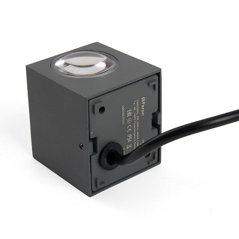 Уличные настенные светильники Светильник уличный светодиодный Feron DH054 6W 400Lm 3000K серый 48485 