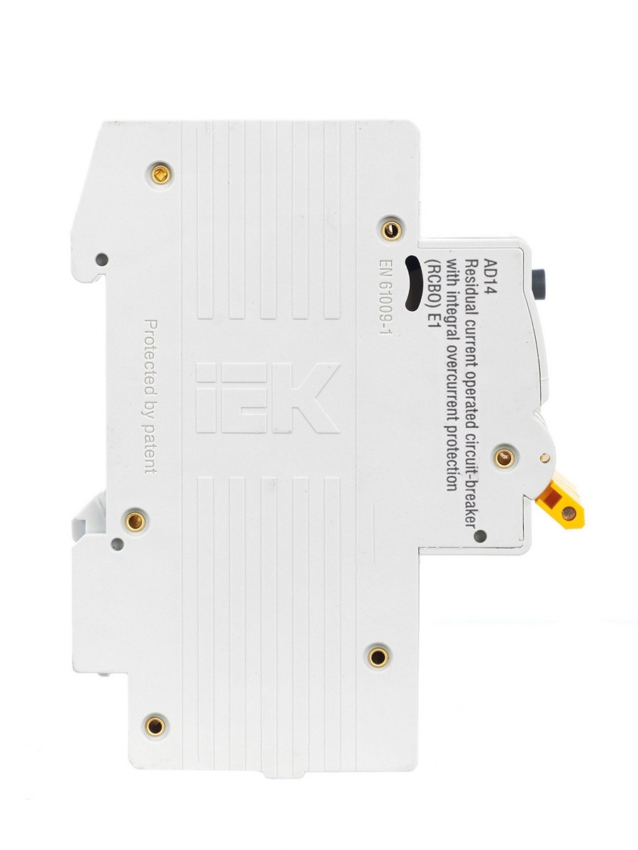 IEK Дифференциальный автоматический выключатель IEK KARAT АД14 4Р 25А 30мА MAD10-4-025-C-030 