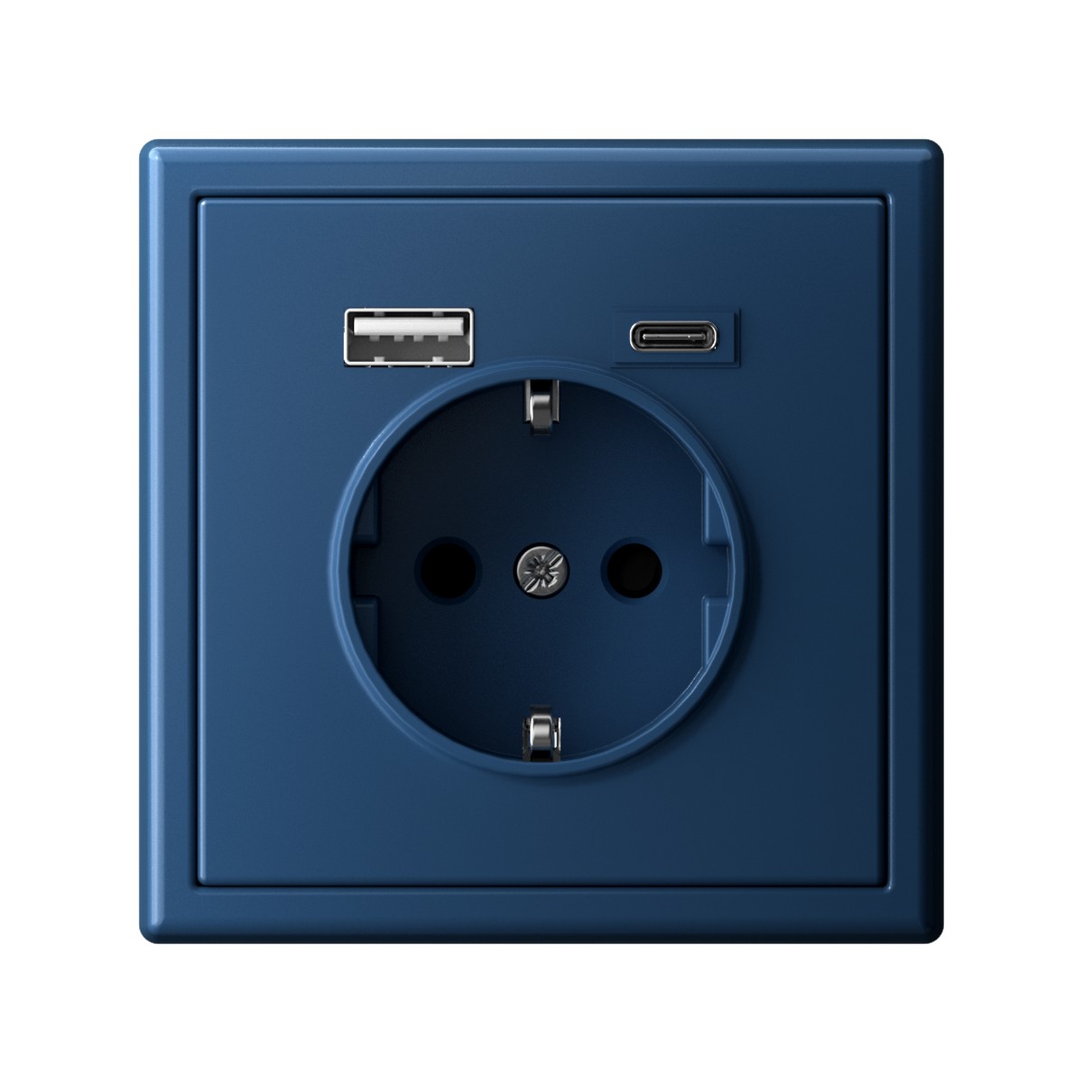 Розетка Systeme Electric ArtGallery Аквамарин 16А с 2 USB A+C 5В4А/30А 5В/15А GAL001132