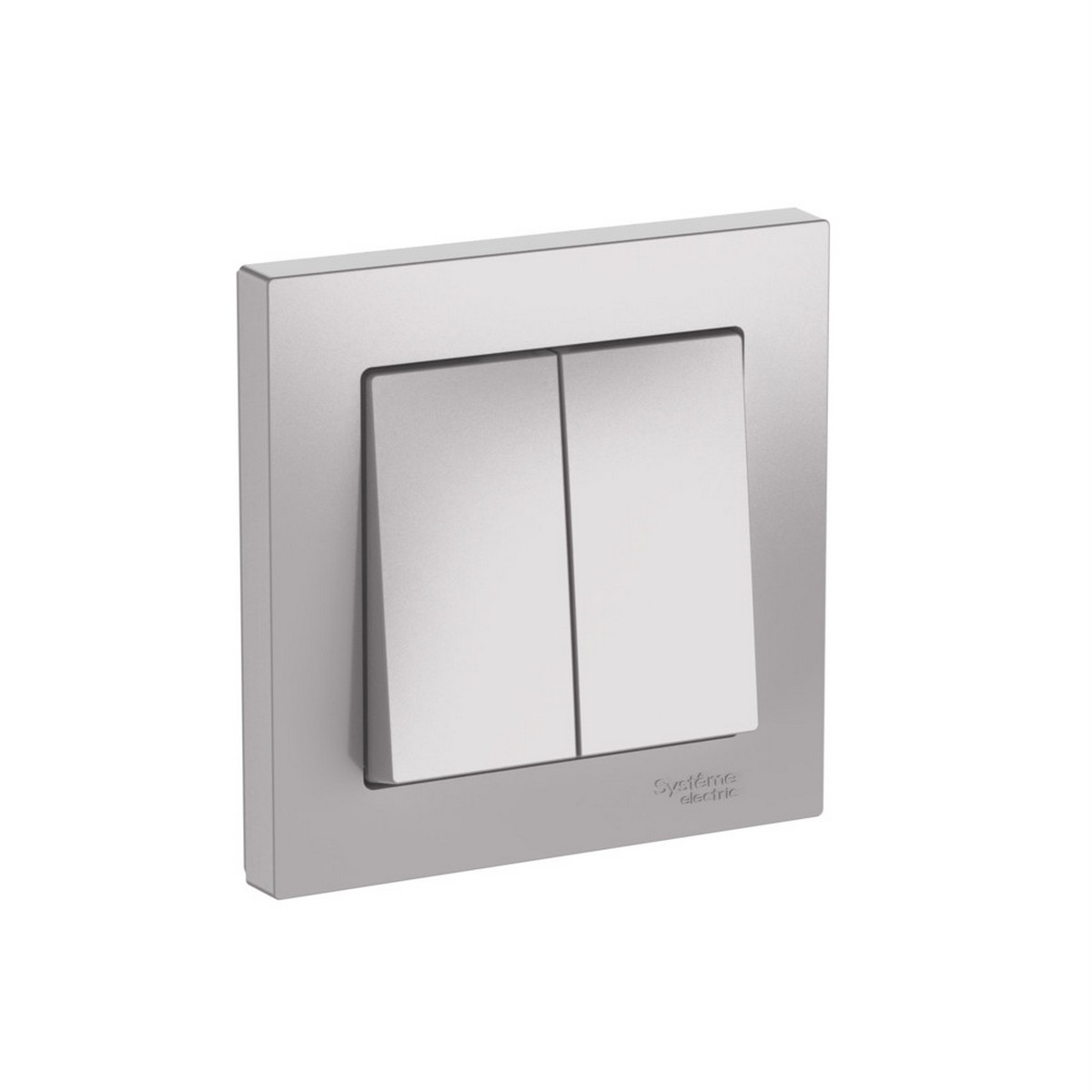 AtlasDesign Алюминий Выключатель SE AtlasDesign Алюминий 2-клавишный в сборе быстрозажим. клем. ATN000352S