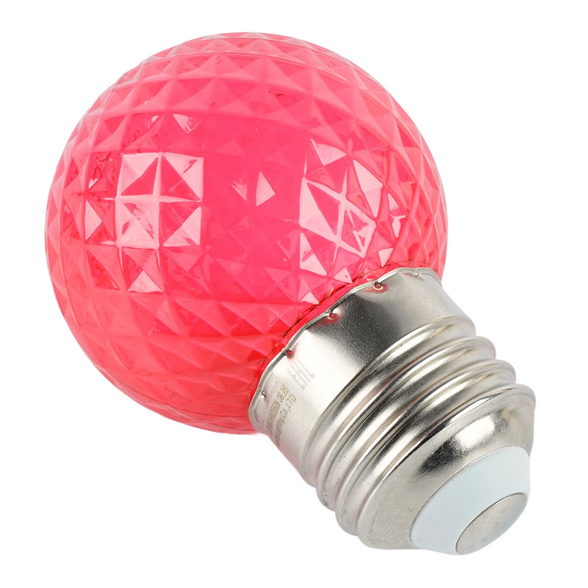 E27 Лампа светодиодная Feron LB-385 Шарик красный прозрачный E27 1W 230V 52164 