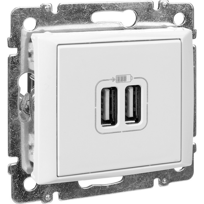 Розетка USB 2-ая  Legrand Valena белый 770470