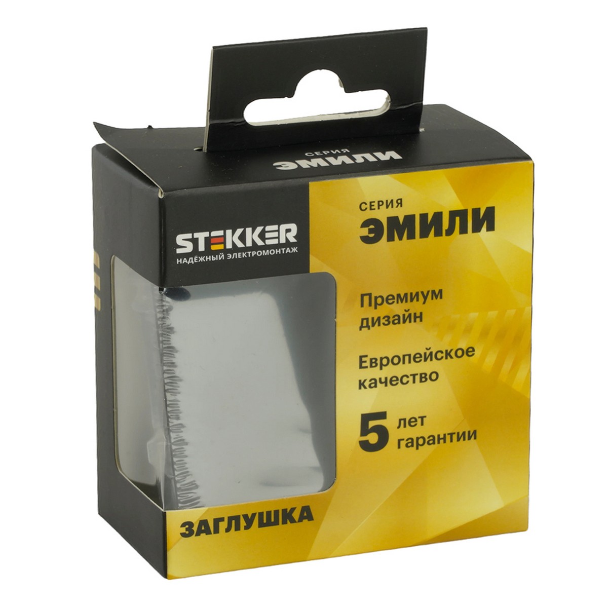 Заглушка STEKKER Эмили RST00-5116-05 черный уголь soft touch  49857