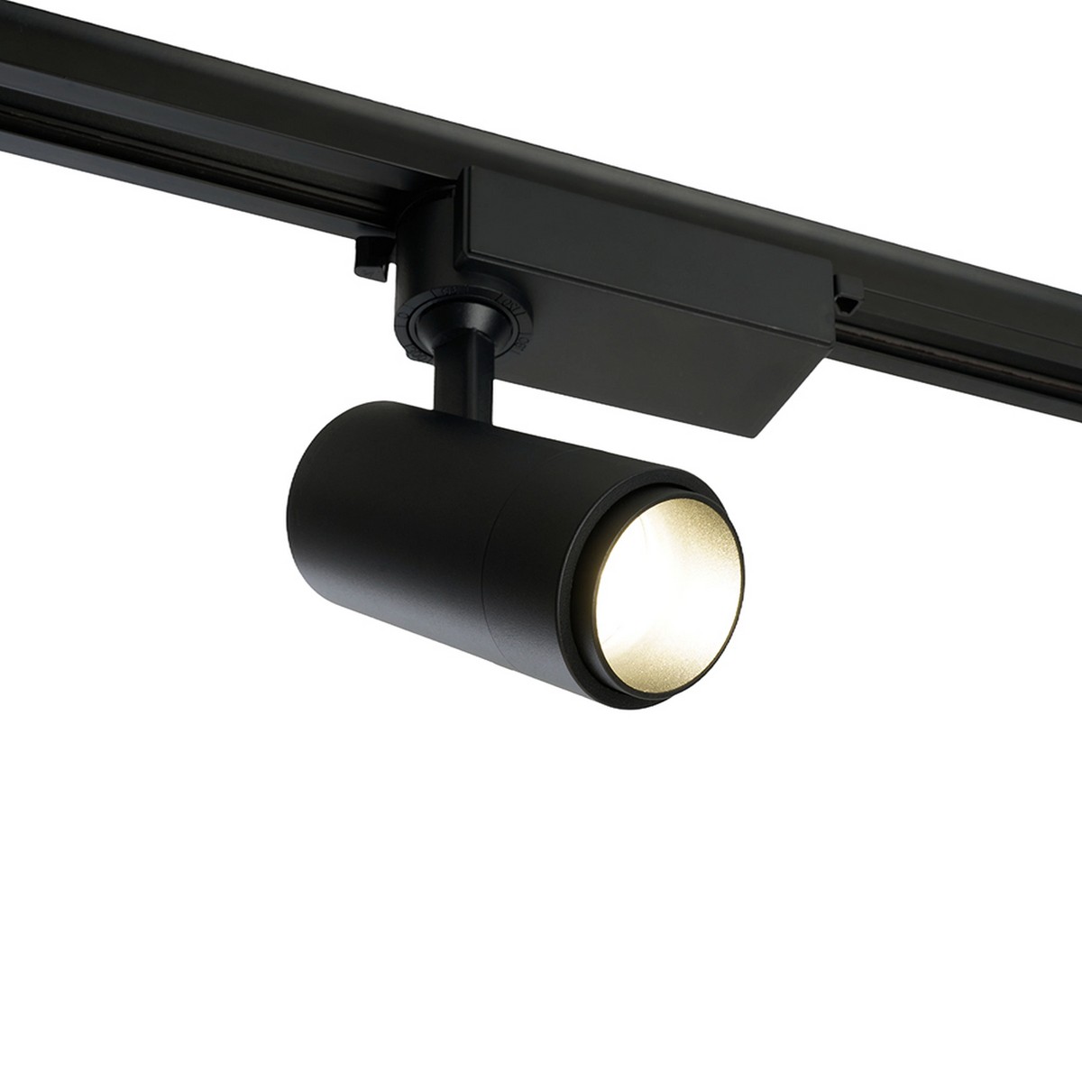 Трековые светодиодные светильники Светодиодный светильник Feron AL137 трековый 12W 4000K черный изменяемый угол освещения 15-60 град 51174 