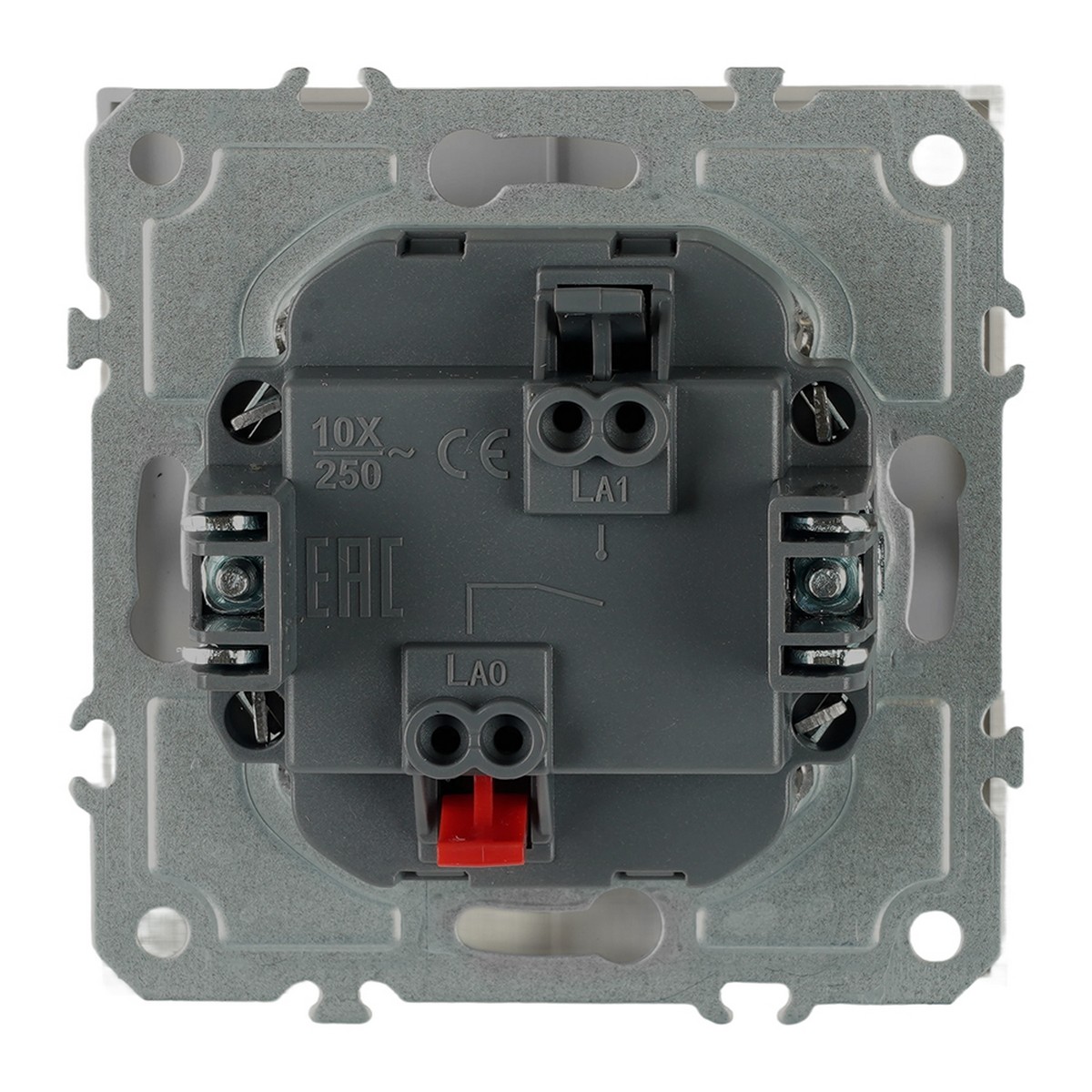 Эмили - Розетки и выключатели Stekker Выключатель 1-клавишный STEKKER Эмили RSW10-5103-10ZK платиново-серый soft touch 50238