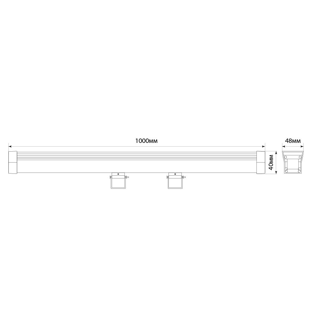 Светодиодный линейный прожектор с DMX Feron LL-892 36W RGB 24V IP65 32259