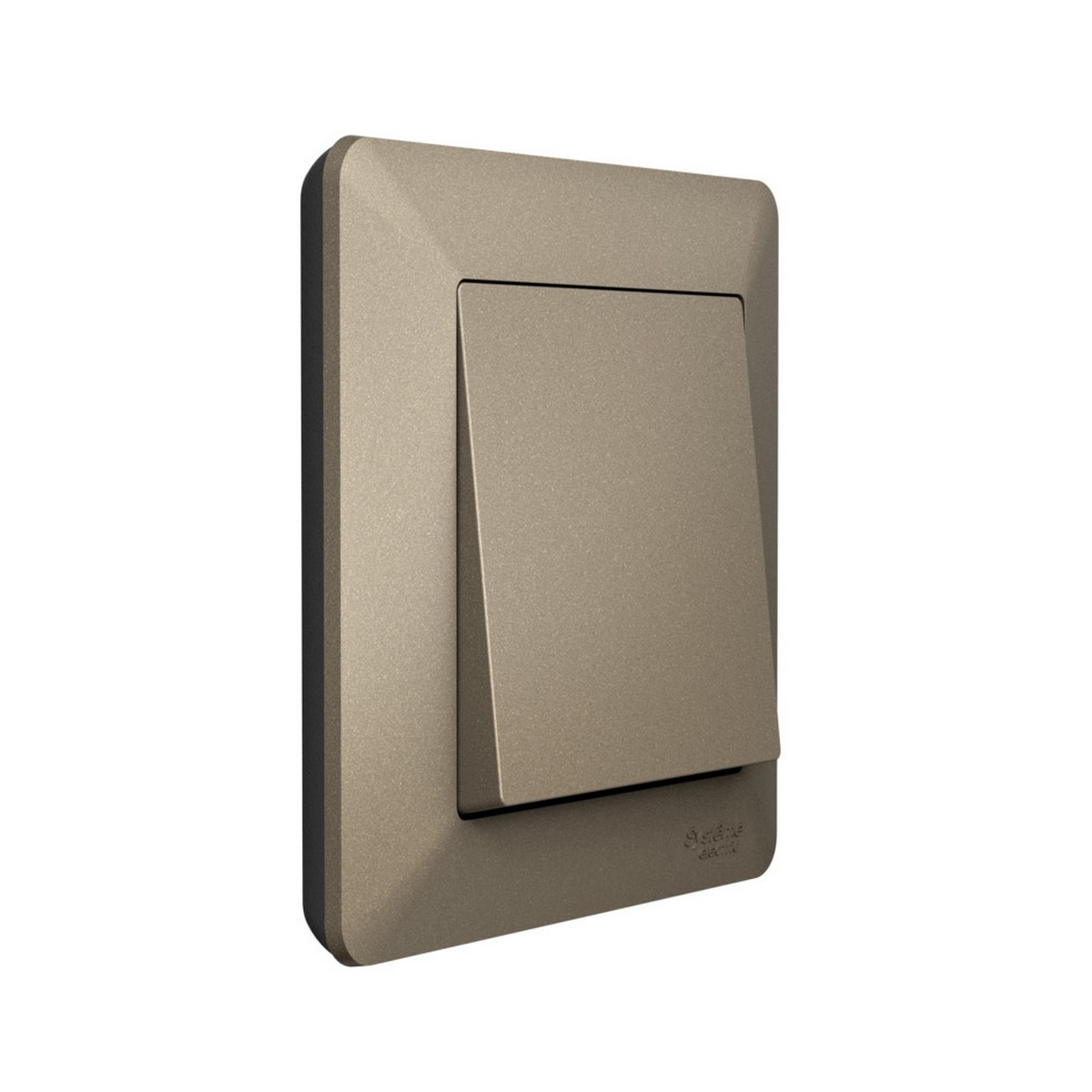 Рамка Systeme Electric AtlasDesign Air Шампань/дымчатый черный 1-ая ATN220501